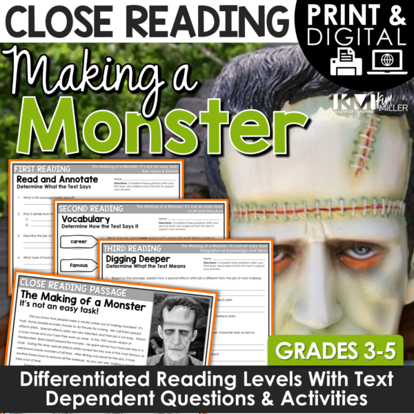 Monsters Close Reading