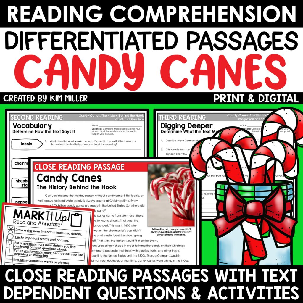Christmas Reading Comprehension Passages for 3rd, 4th, and 5th Grade
