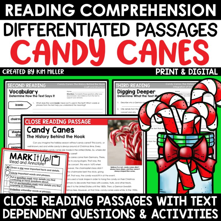 Christmas Reading Comprehension Passages for 3rd, 4th, and 5th Grade