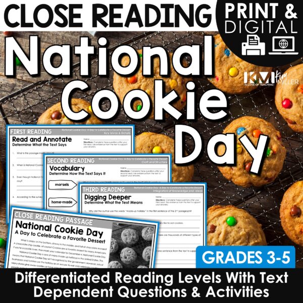 National Cookie Day Close Reading