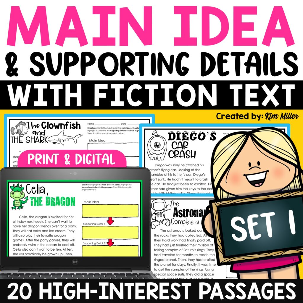 Main Idea Worksheets for 3rd, 4th, and 5th Grade