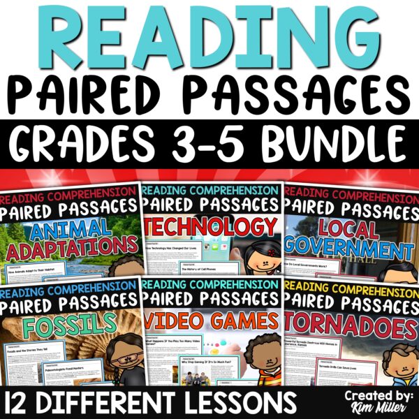 Reading Paired Passages Bundle 3-5