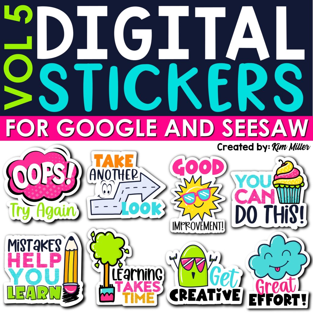 Digital Stickers for Teachers Classroom