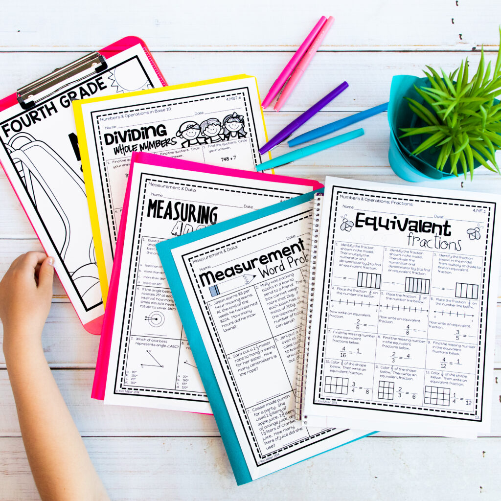 Worksheets for 4th Grade