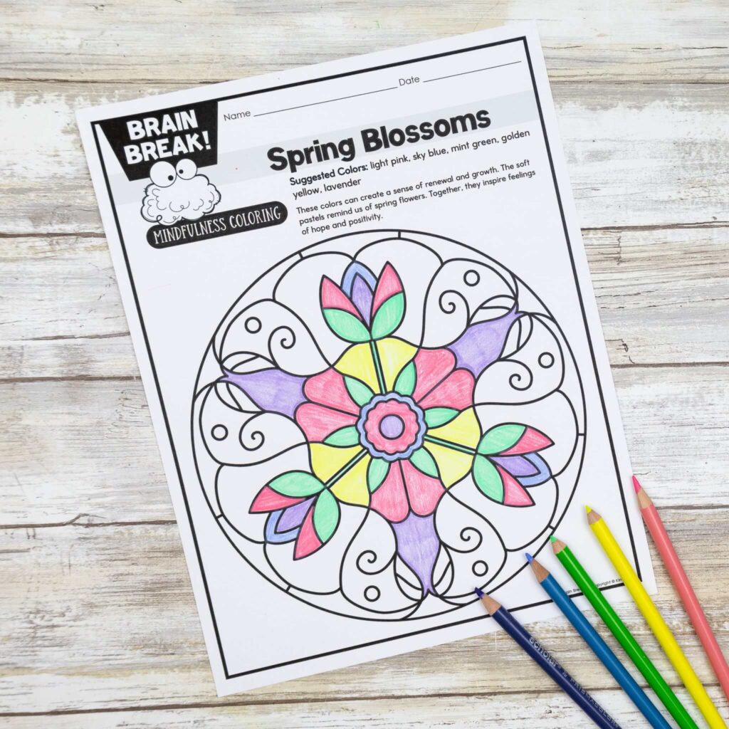 Social Emotional Learning  Coloring Pages