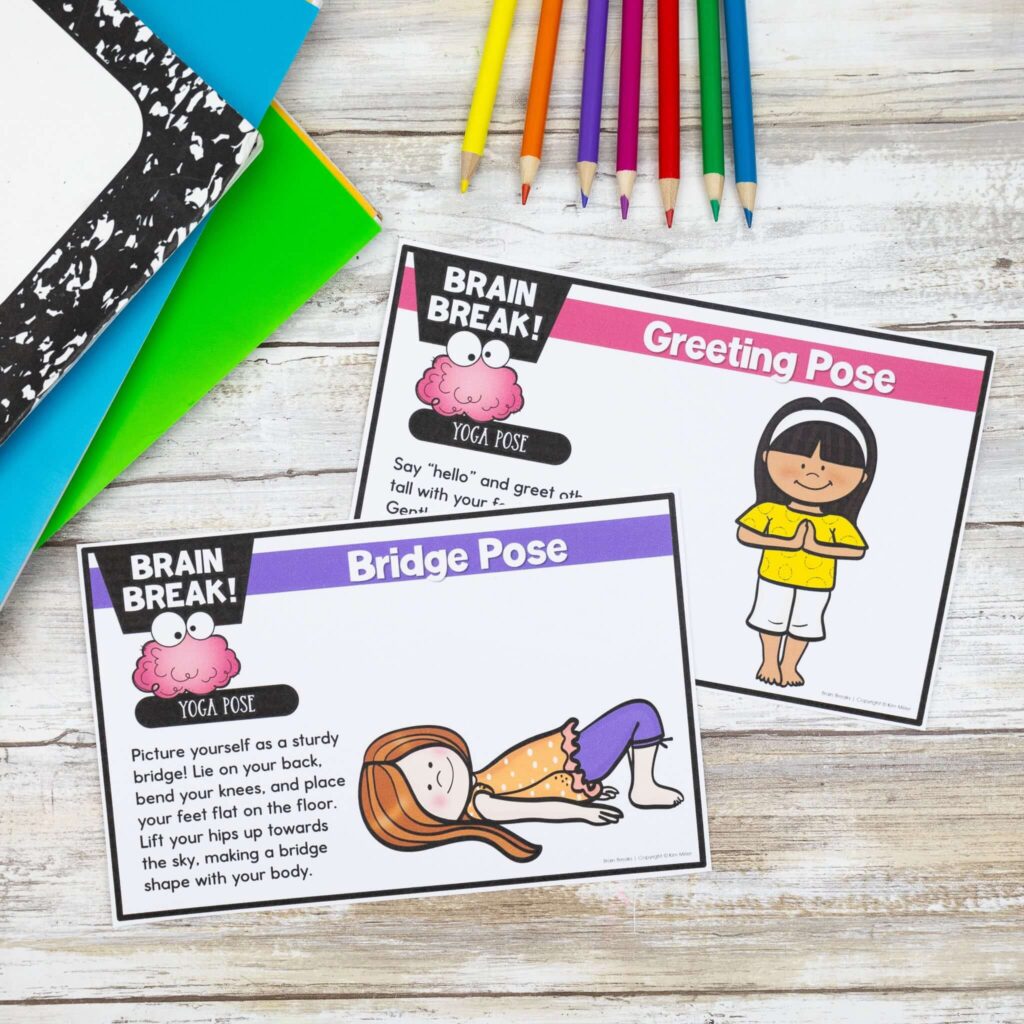 SEL Brain Break Yoga Pose Cards