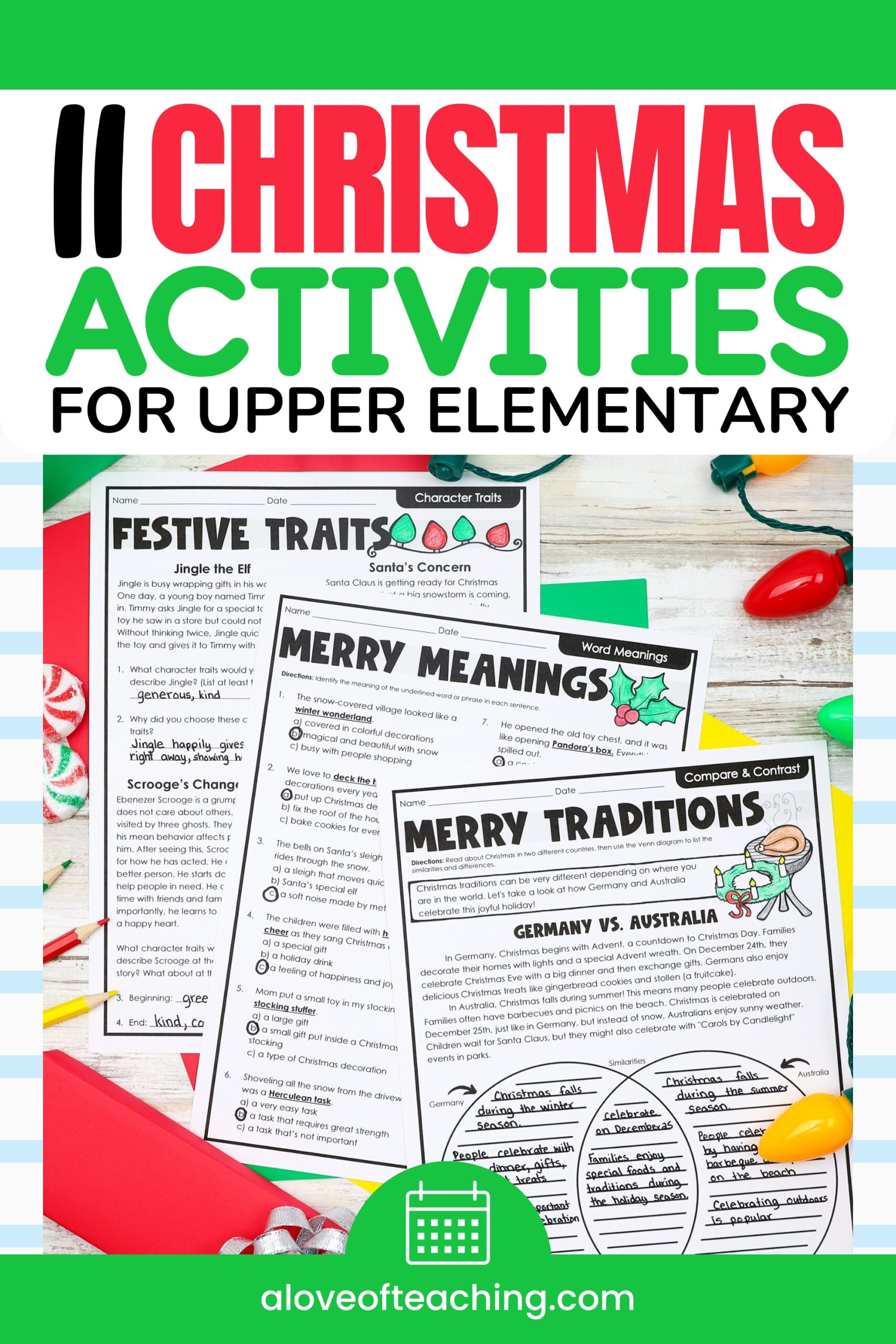 11 Christmas Activities for Upper Elementary