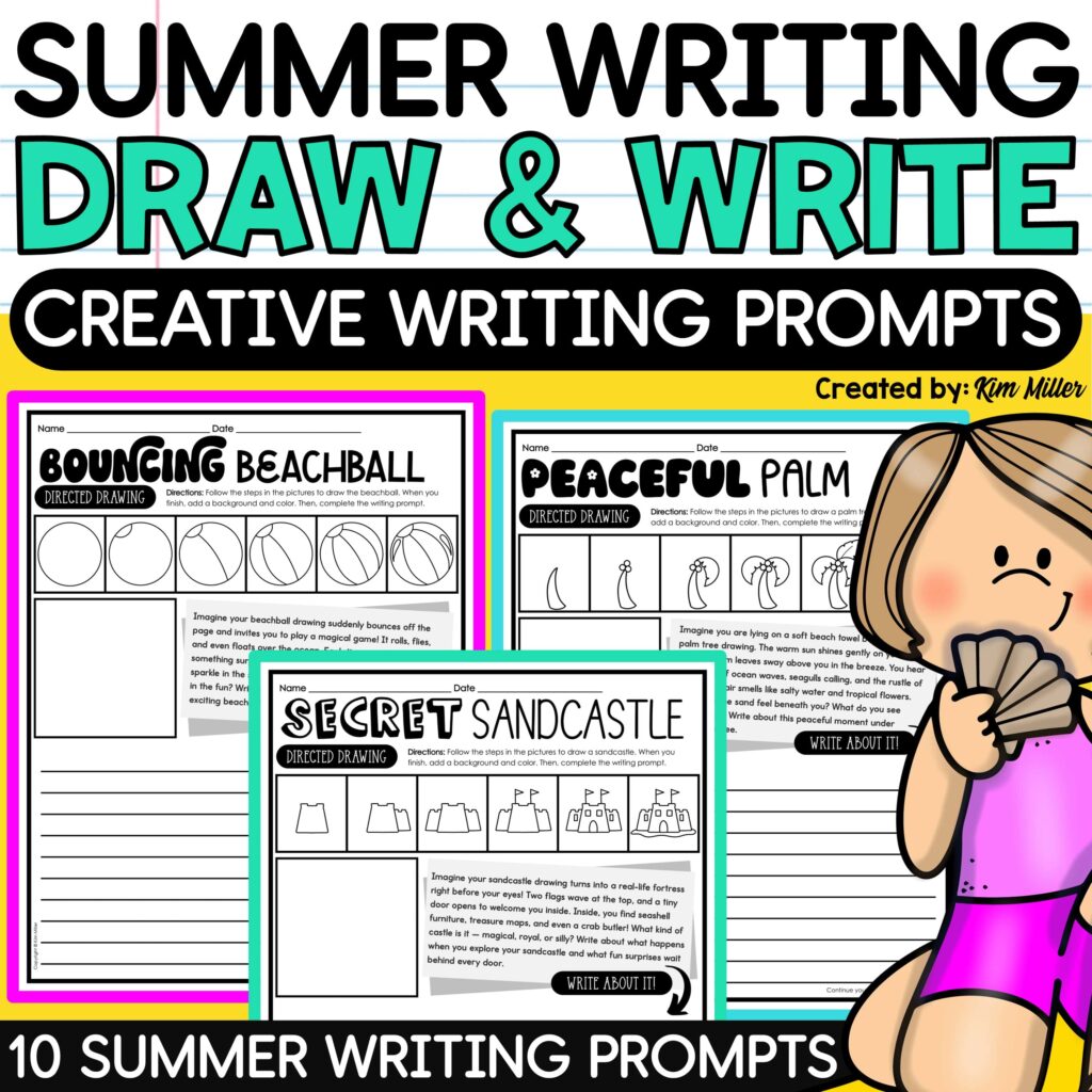 Summer Draw and Write Creative Writing Prompts