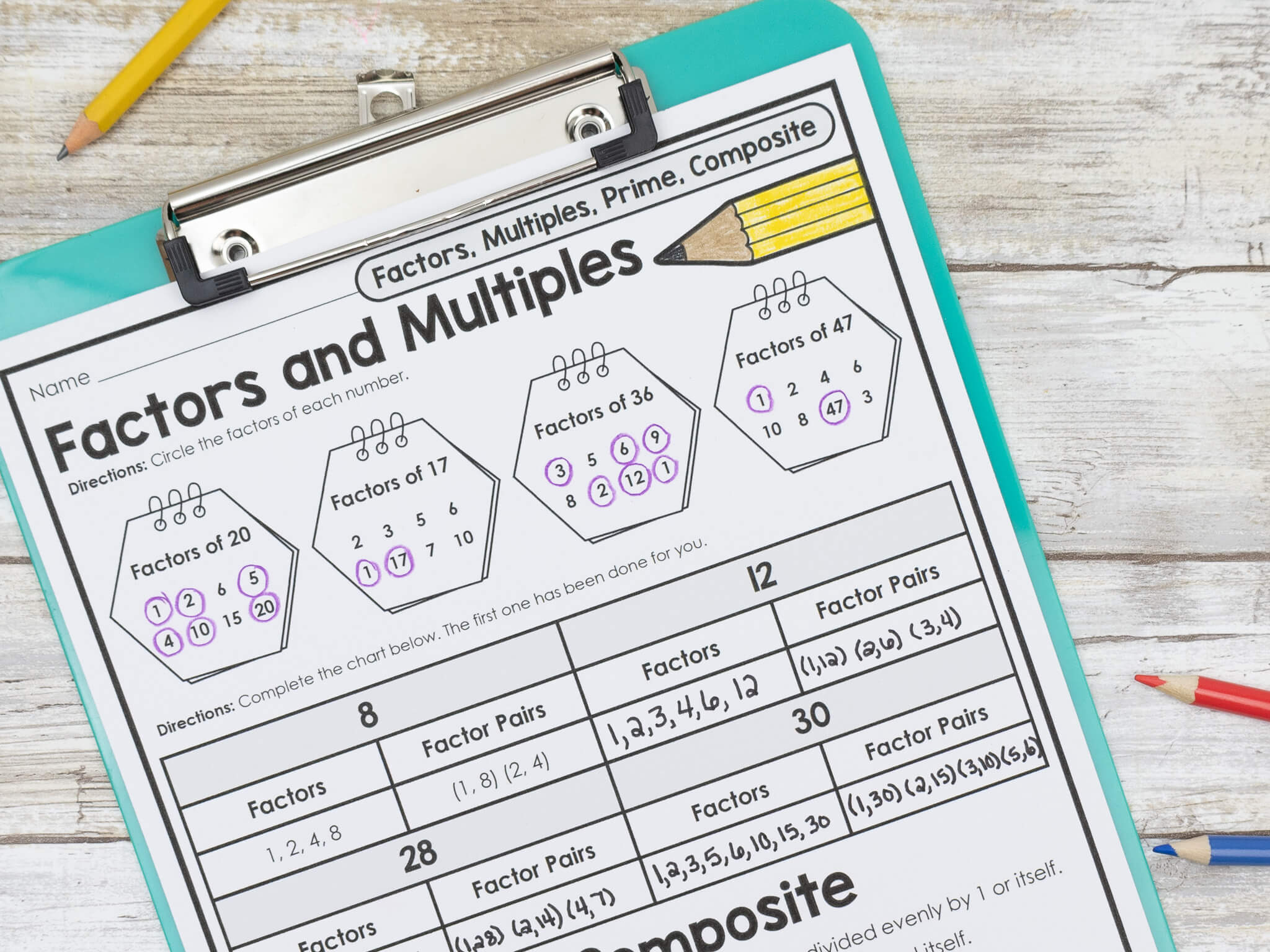 Back to School Review Packet for 5th grade