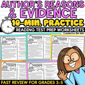 Authors Reasons and Evidence 10-Minute Fast Review Test Prep 1