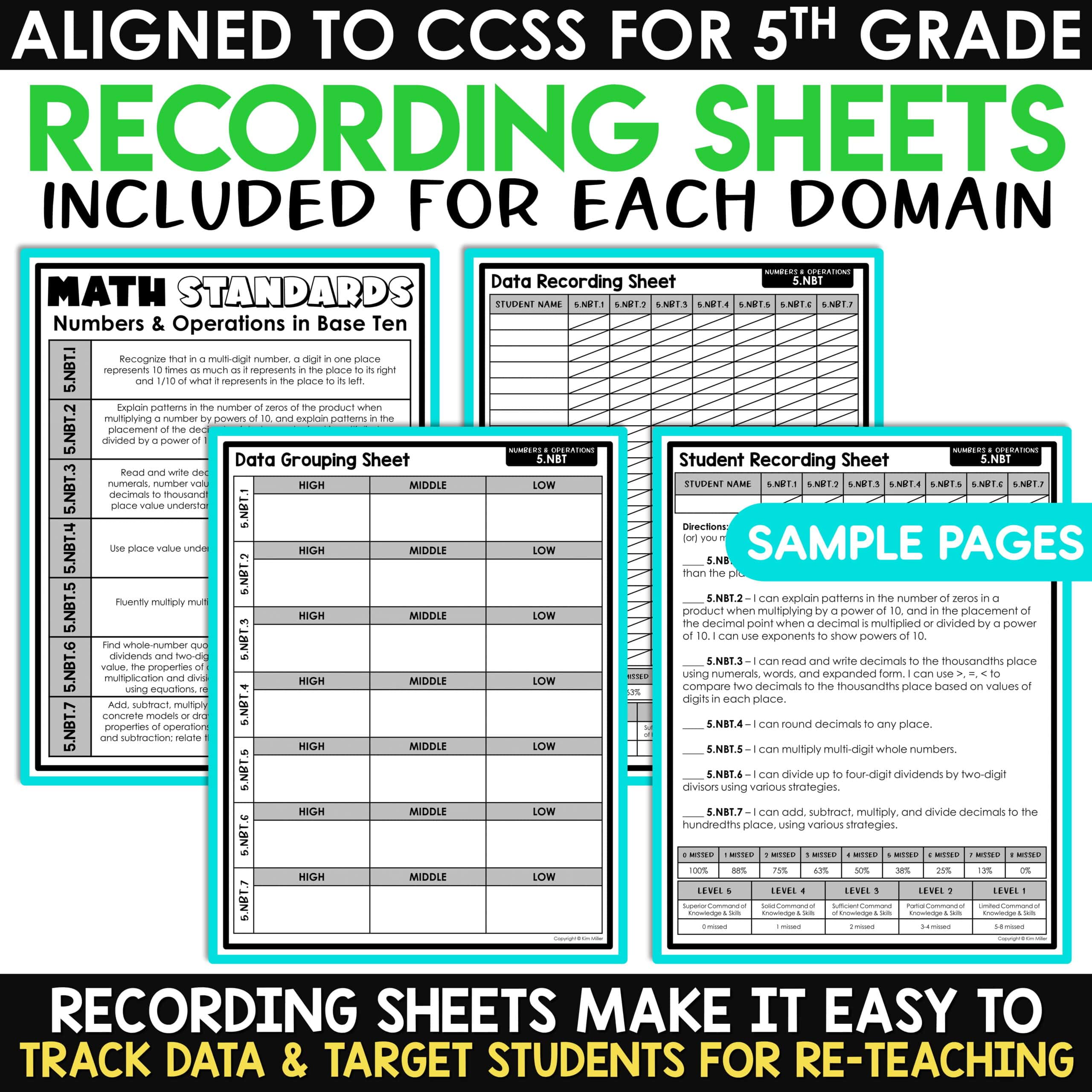 3rd 4th 5th Grade Math Spiral Review ELA Test Prep Reading Comprehension Bundle - Image 10