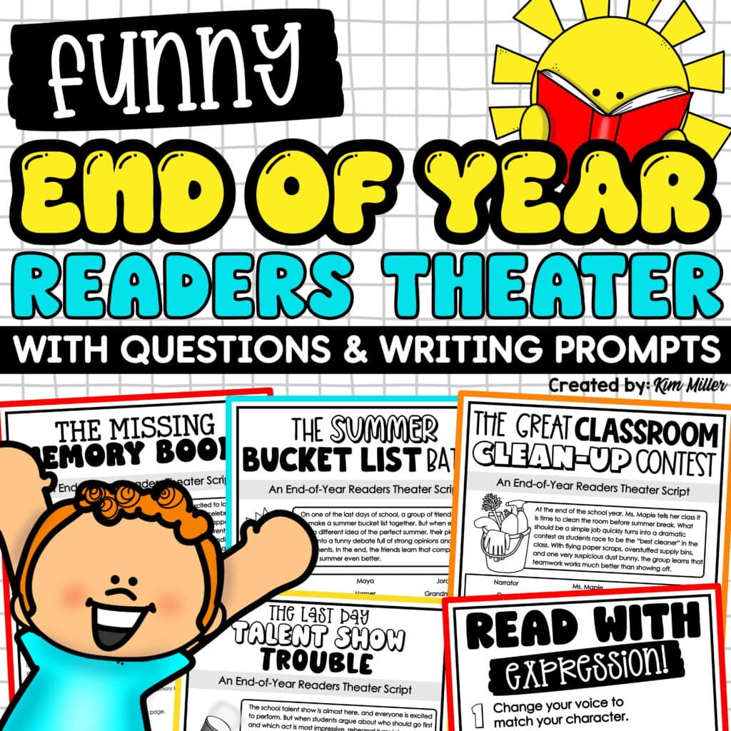 Readers Theater Scripts 3rd 4th 5th Grade End of Year Reading Writing Activities